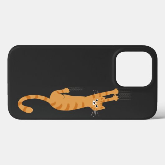 Orange Tabby Cat | Funny Strip Cat Case-Mate iPhone Hülle (Rückseite (Horizontal))