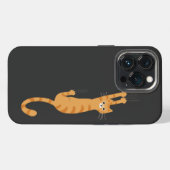 Orange Tabby Cat | Funny Strip Cat iPhone Hülle (Rückseite (Horizontal))