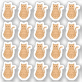 Orange Tabby Cat Ginger Cat Decorative Pet Planer Aufkleber (Vorderseite)