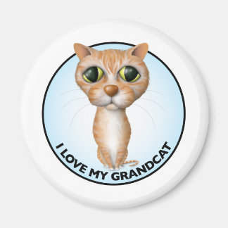 Orange Tabby Cat - I Liebe My Grandcat Magnet
