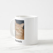 Orange Tabby Cat/Inkognito Spaß Kaffeetasse (Vorderseite Links)