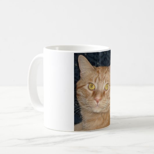 Orange Tabby Cat Kaffeetasse (Vorderseite Links)