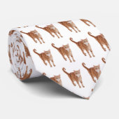 Orange Tabby Cat Krawatte (Gerollt)