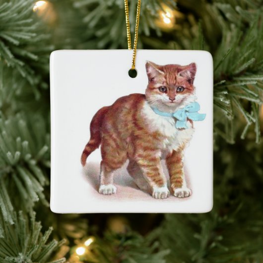Orange Tabby Cat ・ Kunst von H. Maguire ・ Ornament (Baum)