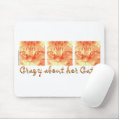 Orange Tabby Cat Mousepad (Mit Mouse)