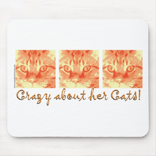 Orange Tabby Cat Mousepad (Vorne)