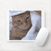 Orange Tabby Cat Mousepad (Mit Mouse)