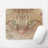 Orange Tabby Cat Mousepad (Mit Mouse)