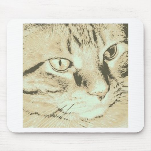 Orange Tabby Cat Mousepad (Vorne)