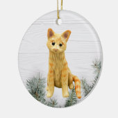 Orange Tabby Cat Ornament (Links)
