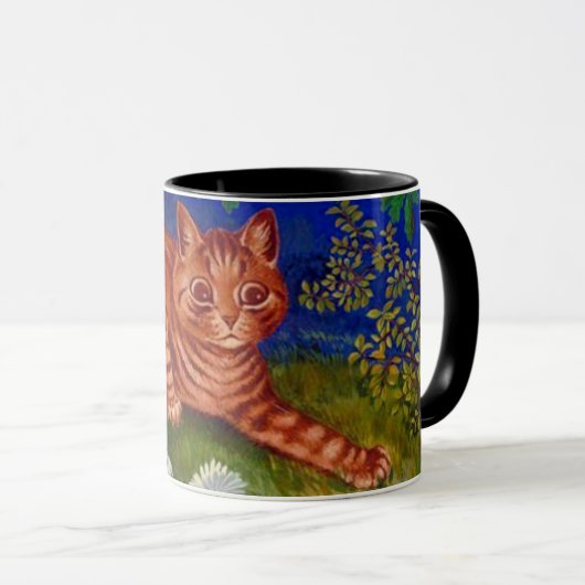 Orange Tabby Cat Painting von Louis Wain Tasse (VorderseiteRechts)