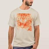 Orange Tabby Cat Pop Art Cat T-Shirt (Vorderseite)