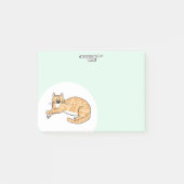 Orange Tabby Cat Post-it Notes Klebezettel (Vorderseite)