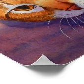 Orange Tabby Cat Poster (Ecke)