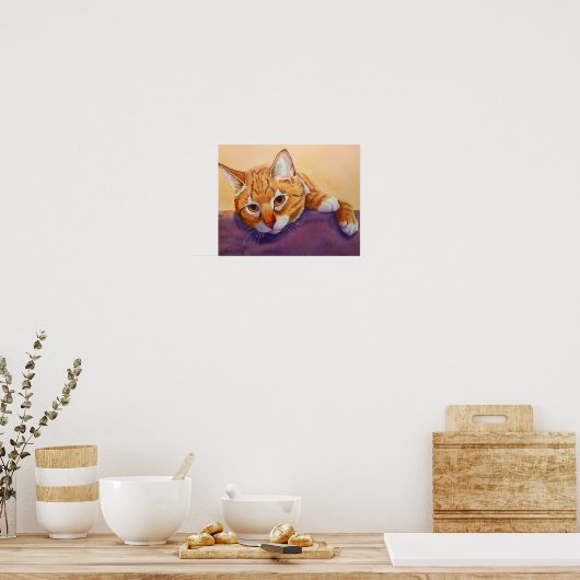 Orange Tabby Cat Poster (Küche)