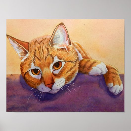 Orange Tabby Cat Poster (Vorne)