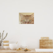 Orange Tabby Cat Poster (Küche)