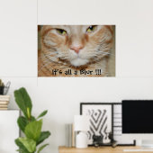 Orange Tabby Cat Poster (Heimbüro)