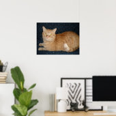 Orange Tabby Cat Poster (Heimbüro)