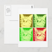 Orange Tabby Cat Postkarte (Vorne/Hinten)