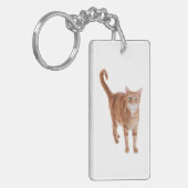 Orange Tabby Cat Schlüsselanhänger (Vorderseite links)