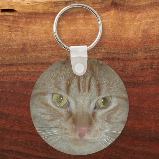 Orange Tabby Cat Schlüsselanhänger (Vorderseite)