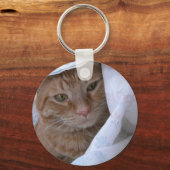 Orange Tabby Cat Schlüsselanhänger (Vorderseite)