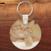 Orange Tabby Cat Schlüsselanhänger (Vorderseite)