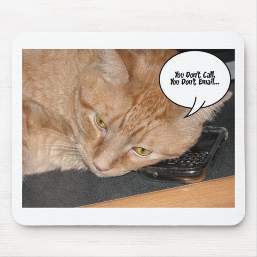 Orange Tabby Cat Spaß/Handy Mousepad (Vorne)