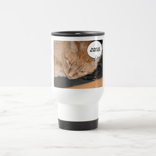 Orange Tabby Cat Spaß/Handy Reisebecher (Mittel)