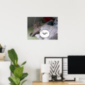 Orange Tabby Cat Spaß Poster (Heimbüro)