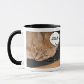 Orange Tabby Cat Spaß Tasse (Links)