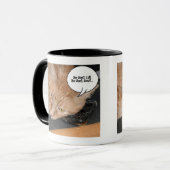 Orange Tabby Cat Spaß Tasse (Vorderseite Links)