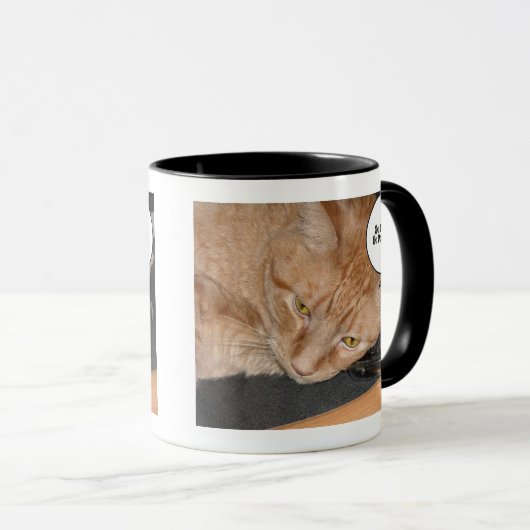 Orange Tabby Cat Spaß Tasse (VorderseiteRechts)