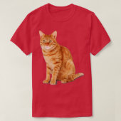 Orange Tabby Cat T-Shirt (Design vorne)