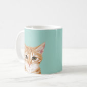 Orange Tabby Cat Tasse - Niedliches Cat Lady Gift (Vorderseite Links)
