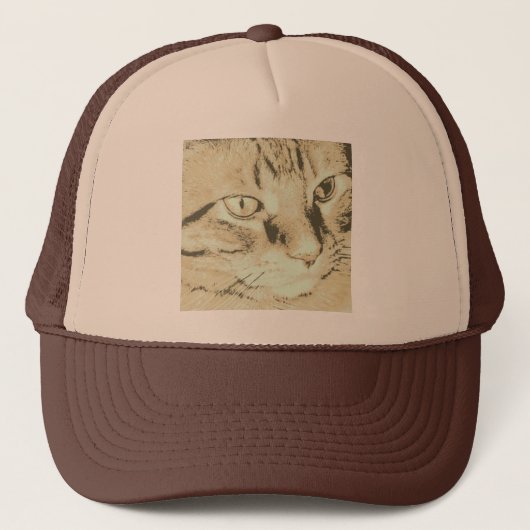 Orange Tabby Cat Truckerkappe (Vorderseite)