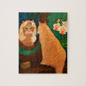 Orange Tabby Cat und Mirror Puzzle (Vertikal)