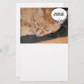 Orange Tabby Cat Vermisst Sie Briefpapier (Vorne/Hinten)