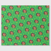 Orange Tabby Cat Weihnachtswrapping Paper Holiday Geschenkpapier (Flach)