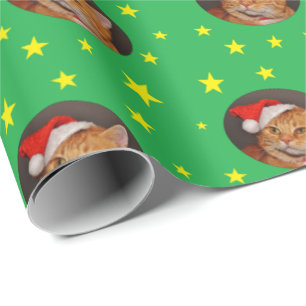 Orange Tabby Cat Weihnachtswrapping Paper Holiday Geschenkpapier
