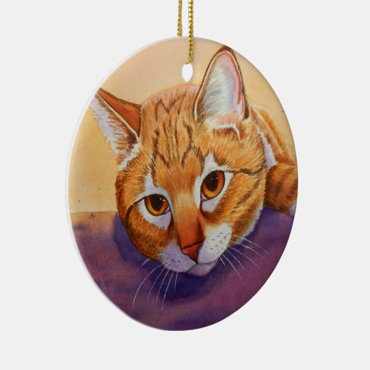 Orange Tabby Christmas Ornament (Rechts)