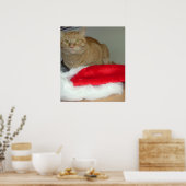 Orange Tabby Christmas Poster (Küche)