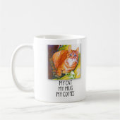 Orange Tabby Coffee Tasse (Links)