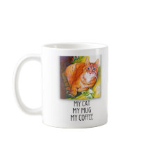 Orange Tabby Coffee Tasse