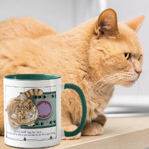 Orange Tabby Food Bowl Küche Tasse