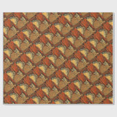 Orange Tabby Geschenkpapier (Flach)