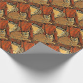 Orange Tabby Geschenkpapier (Ecke)