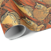 Orange Tabby Geschenkpapier (Rolleneckpunkt)