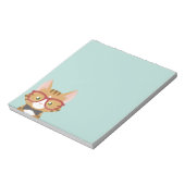 Orange Tabby Hipster Cat Kids Small Notepad Notizblock (Rotiert)